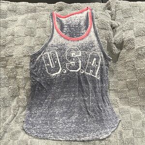 Chaser Gray and Pink Tank Top Sporty Design